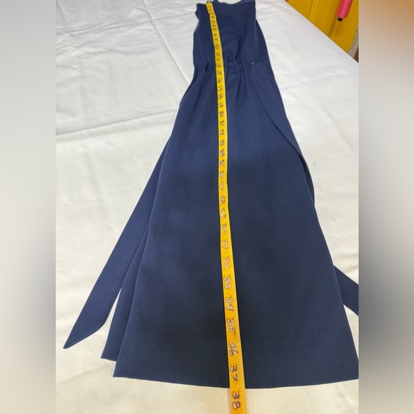 REISS Midnight Blue LIBRA sleeveless midi dress size 6 - Picture 14 of 16